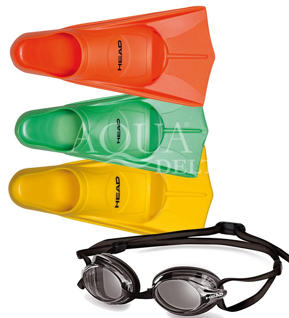 Combo Aletas + Antiparras Head Entrenamiento