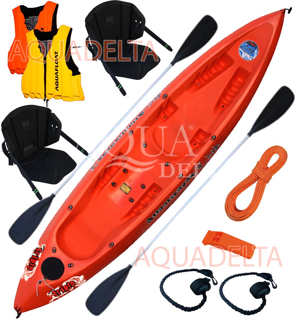 Combo Kayak Atlantikayaks Para 1/2 Personas Tienda de Deportes