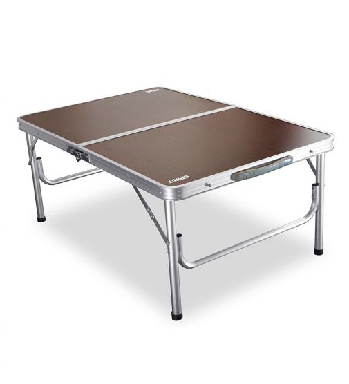 Mesa De Camping Spinit Classic Aluminio Madera