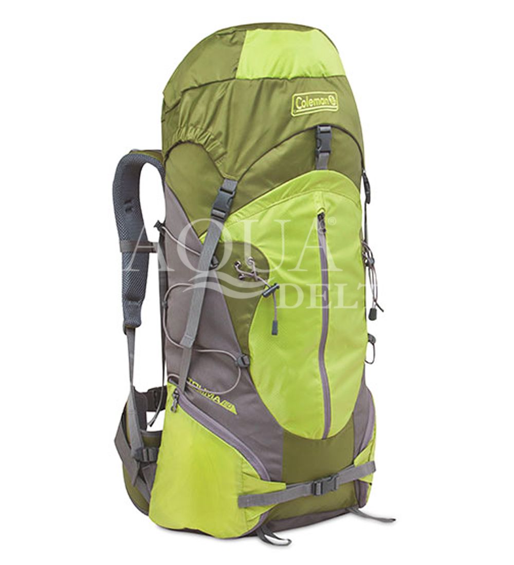 Mochila 60Litros Senderismo Impermeable Montañero Viaje Acampar Aire Libre Roja 