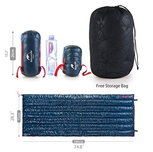 Naturehike Ultraliviana Duvet 800 Cuin (límite +2c