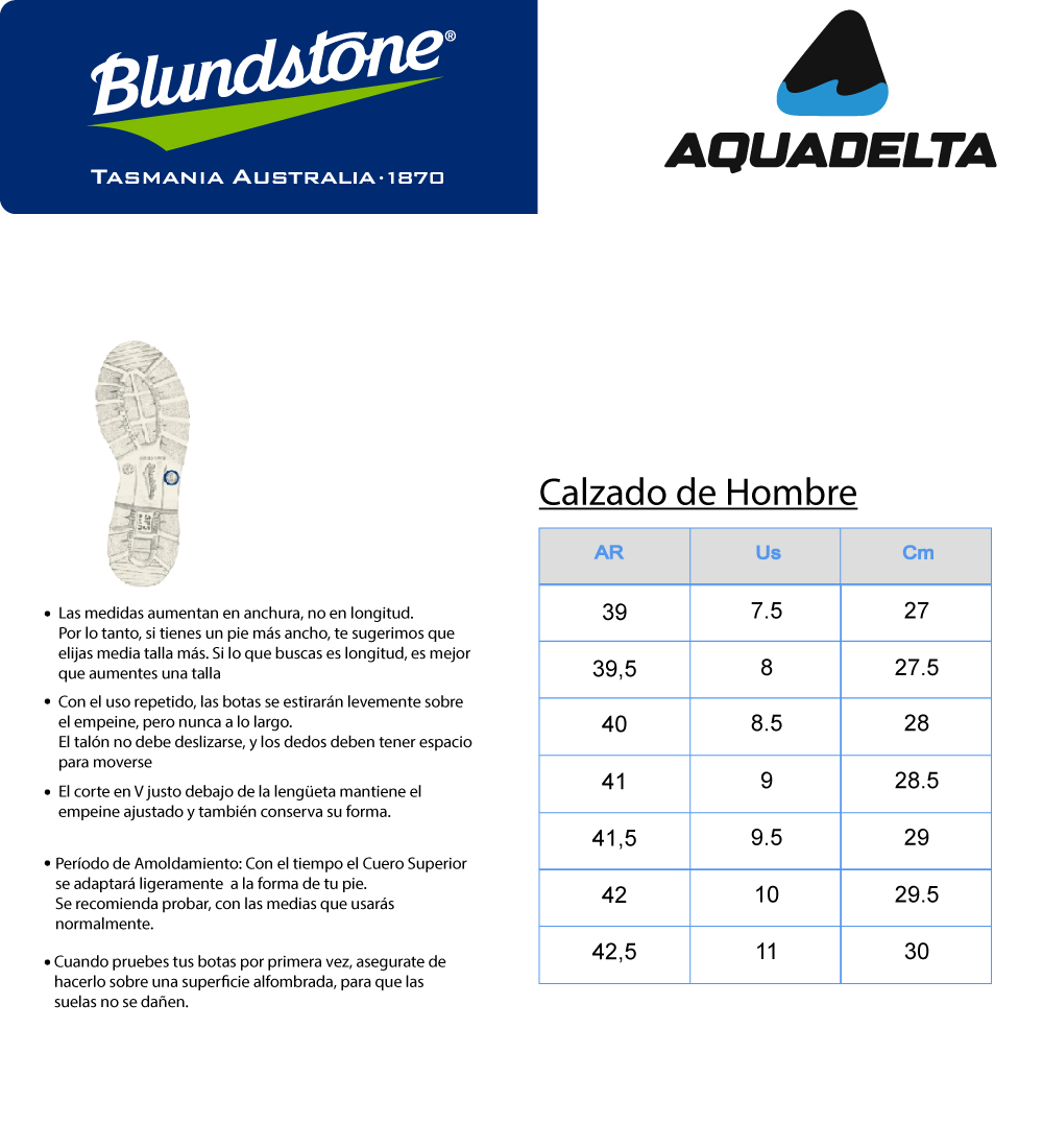 Botas De Cuero Blundstone Classic Con Elástico Lateral Hombre